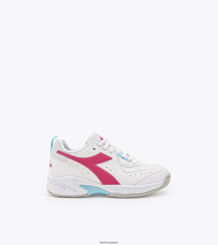 s. reto 5 sl jr 8T8H4Z821 dama blanca/rosa niños Diadora zapatos