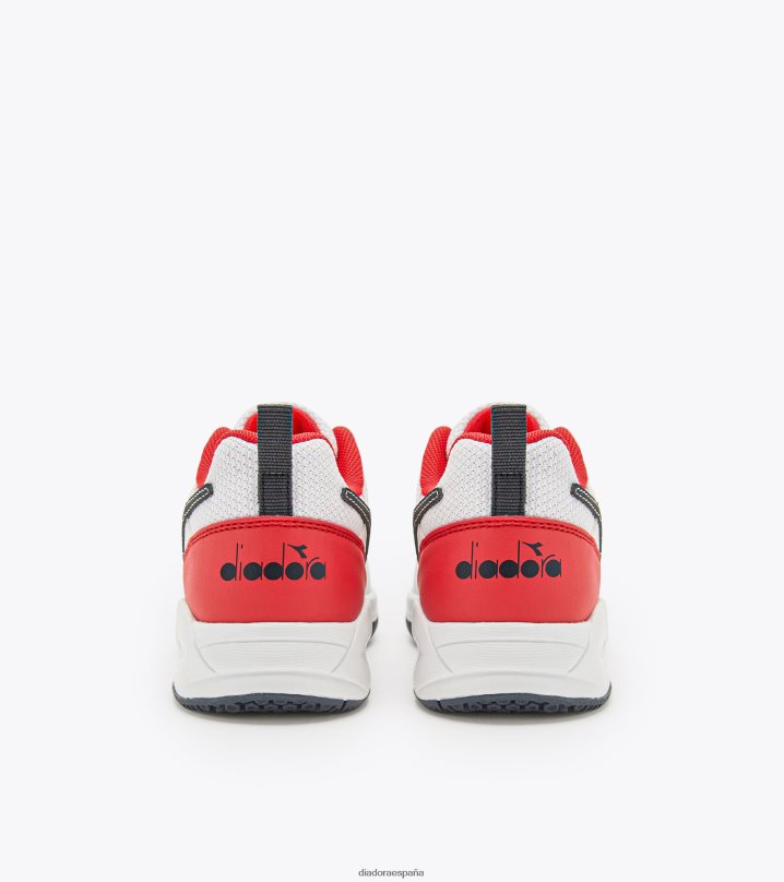 s. reto 5 sl jr 8T8H4Z822 blanco/azul corsario/rojo fuego niños Diadora zapatos