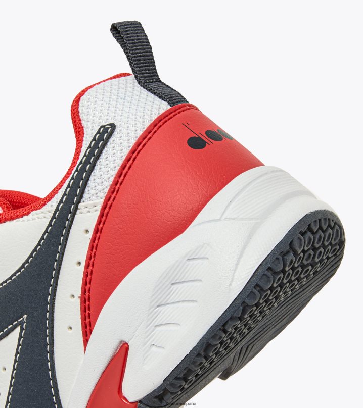 s. reto 5 sl jr 8T8H4Z822 blanco/azul corsario/rojo fuego niños Diadora zapatos